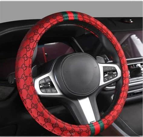 Gucci Steering Wheel Cover (fits Most Steering Wheels)14” .